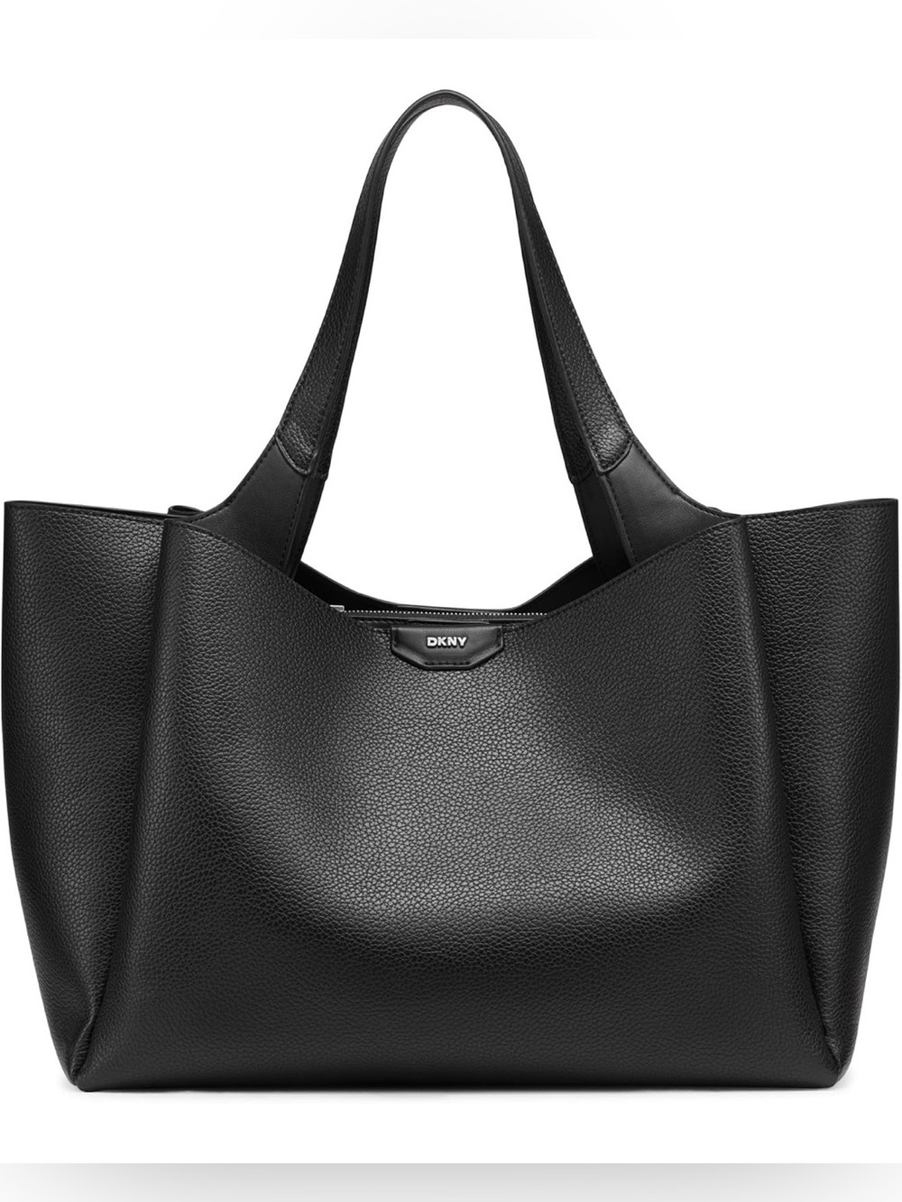 New DKNY Black Willa Medium Logo-Embellished Tote Bag